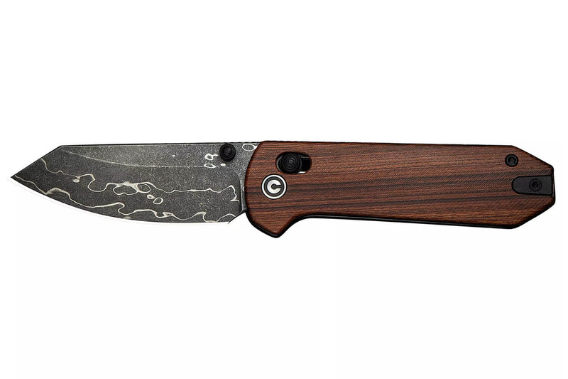 Couteau pliant CIVIVI Yonder Damas C23073BDS1 manche en bois de guibourtia 9,5cm