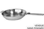 Poêle Cristel Strate Amovible en acier inox 18/10