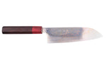 Couteau santoku 16,5cm japonais artisanal Takeshi Saji VG10 Rainbow