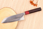Couteau santoku 16,5cm japonais artisanal Takeshi Saji VG10 Rainbow