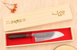 Couteau santoku 16,5cm japonais artisanal Takeshi Saji VG10 Rainbow