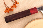 Couteau santoku 16,5cm japonais artisanal Takeshi Saji VG10 Rainbow