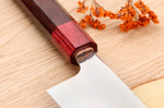 Couteau santoku 16,5cm japonais artisanal Takeshi Saji VG10 Rainbow