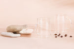 Set 2 tasses à café Cristel en verre borosilicate