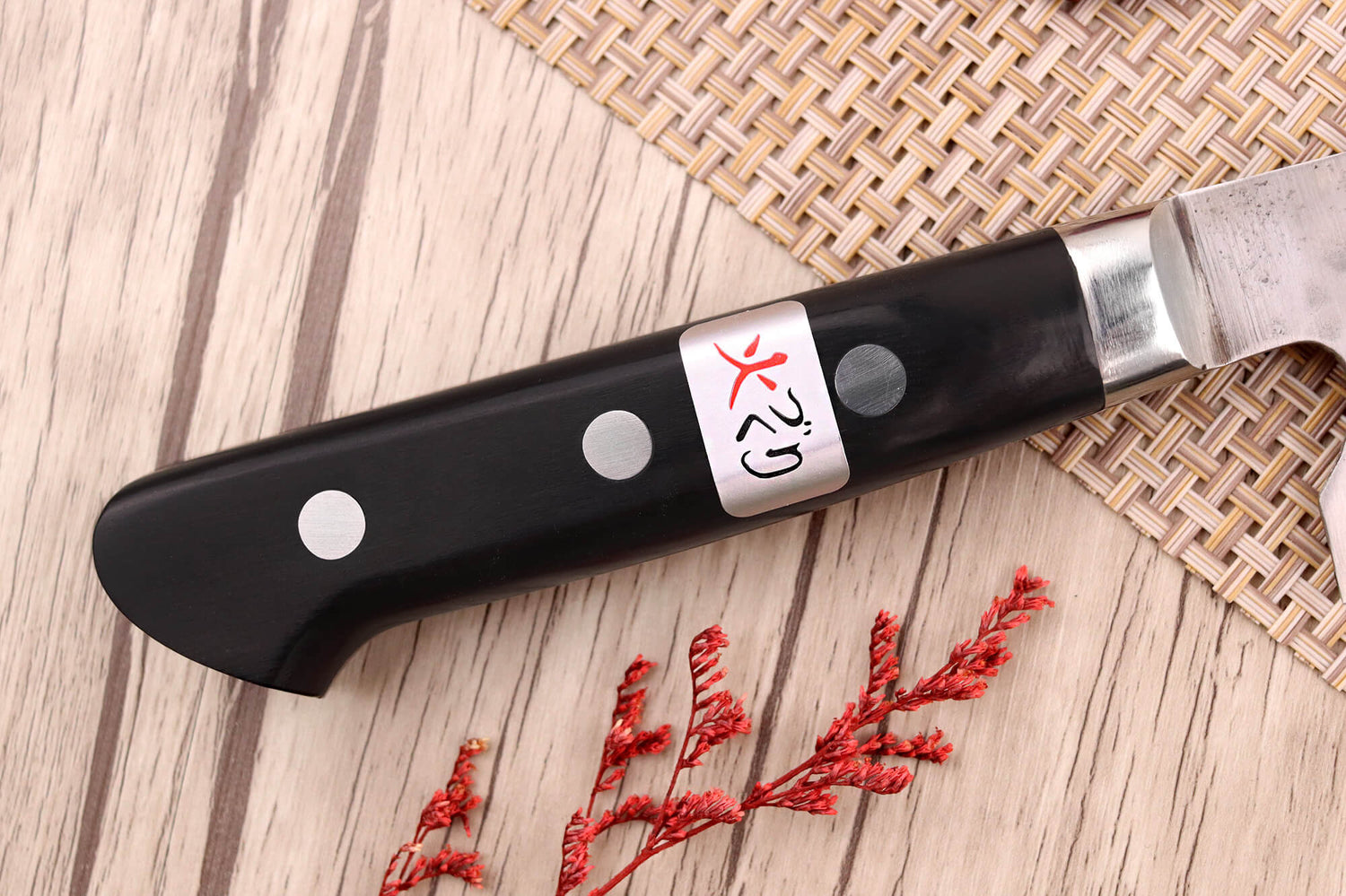 Couteau de chef 24cm japonais artisanal Fujiwara Maboroshi