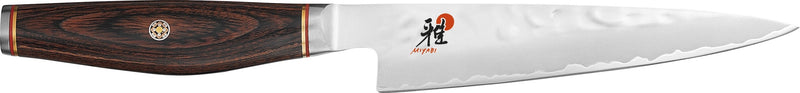 Couteau universel japonais Miyabi 6000MCT lame martelée 13cm + manche en Pakka