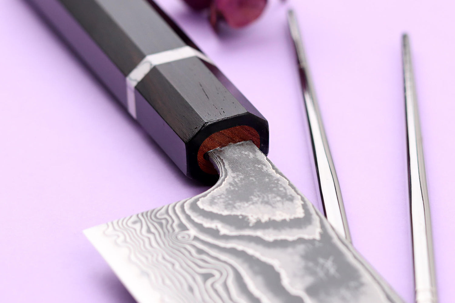 Couteau de chef kiritsuke 24cm japonais artisanal Yuzo Kanko Damas SG2