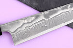 Couteau sujihiki kiritsuke 24cm japonais artisanal Yuzo Kanko Damas SG2