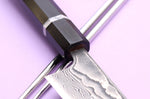 Couteau sujihiki kiritsuke 24cm japonais artisanal Yuzo Kanko Damas SG2