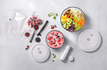 Set de démarrage Zwilling Fresh & Save 9 pièces 1 pompe à vide + 2 bols en verre M/L + 4 sacs S/M