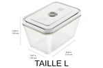 Set de 3 boîtes sous vide Zwilling Fresh & Save S/M/L en verre borosilicate