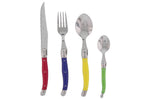 Ménagère Laguiole 24 pièces Pradel Excellence Pastel pleine soie