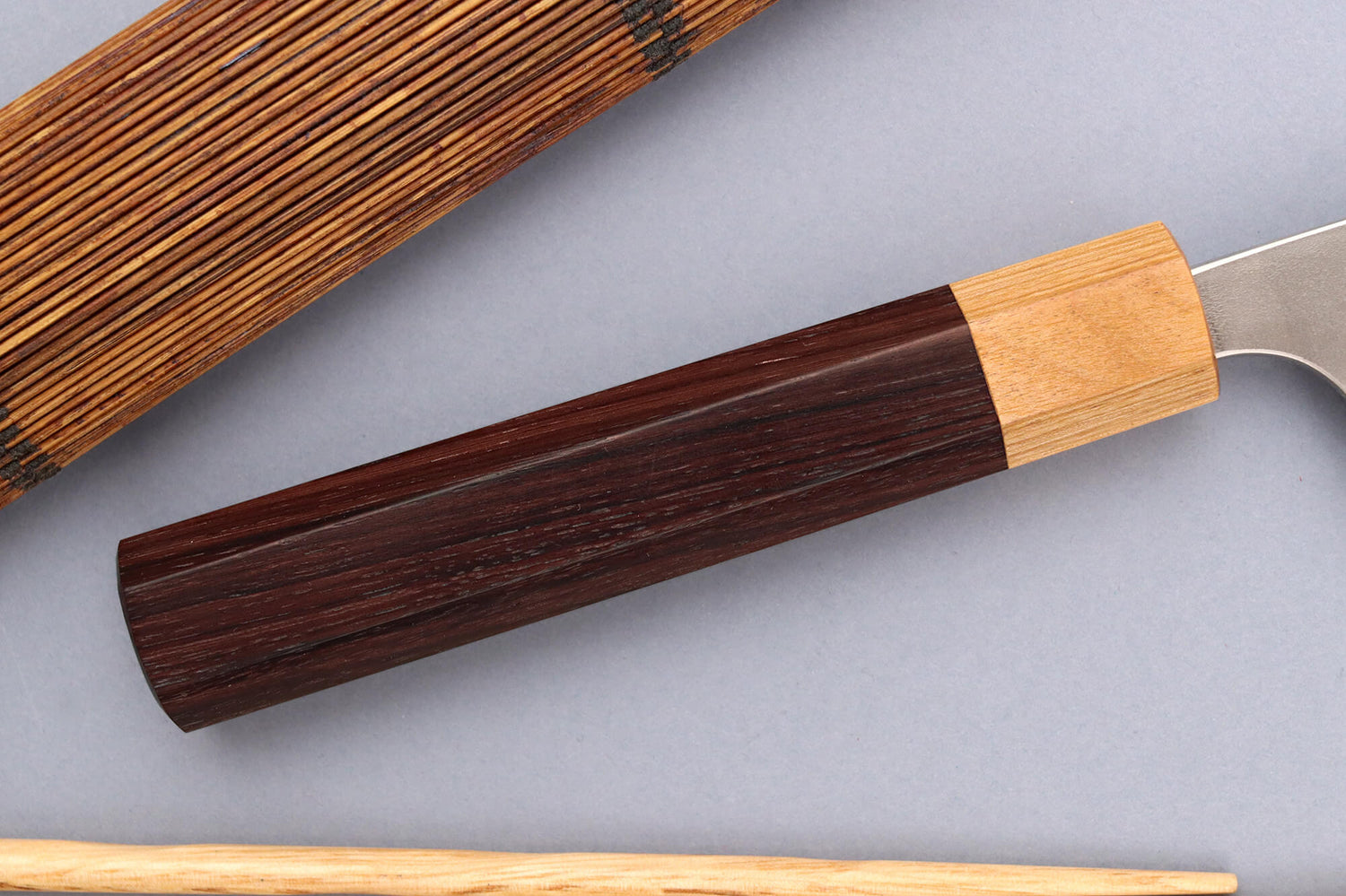 Couteau sujihiki japonais artisanal Yoshimi Kato AS Nashiji 27cm