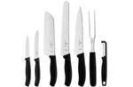 Set 7 pièces Victorinox SwissClassic 5 couteaux + 1 fourchette à viande + 1 éplucheur