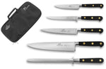 Mallette de 4 couteaux + 1 fusil Sabatier Chef fabrication française