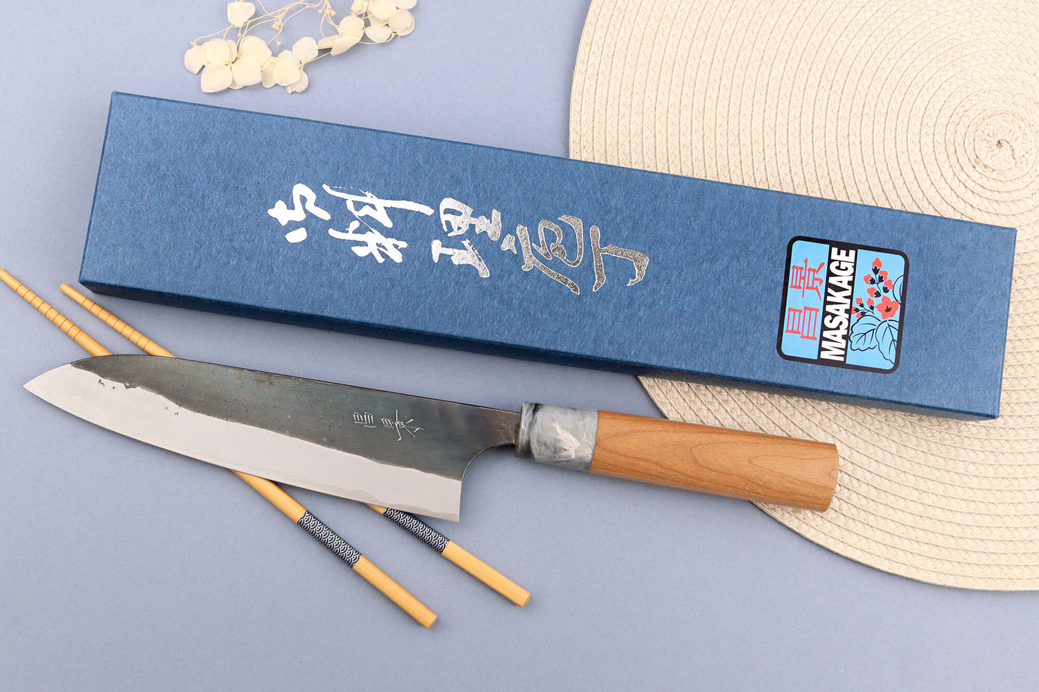 Couteau de chef 18cm japonais artisanal Masakage Mizu
