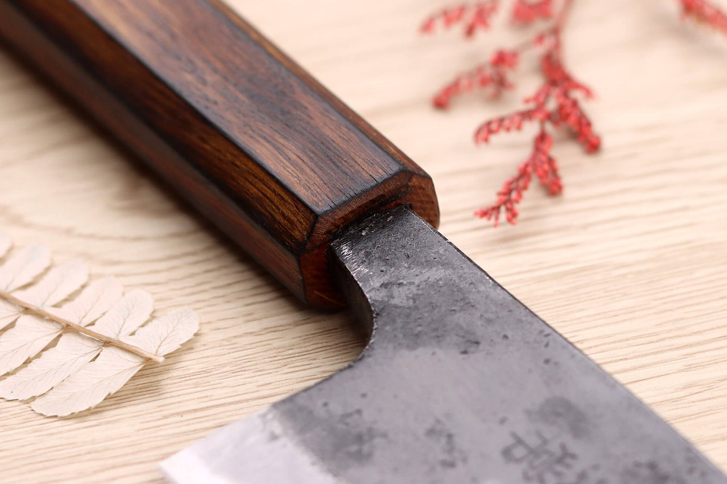 Couteau deba 15cm japonais artisanal Hidetsune BS2