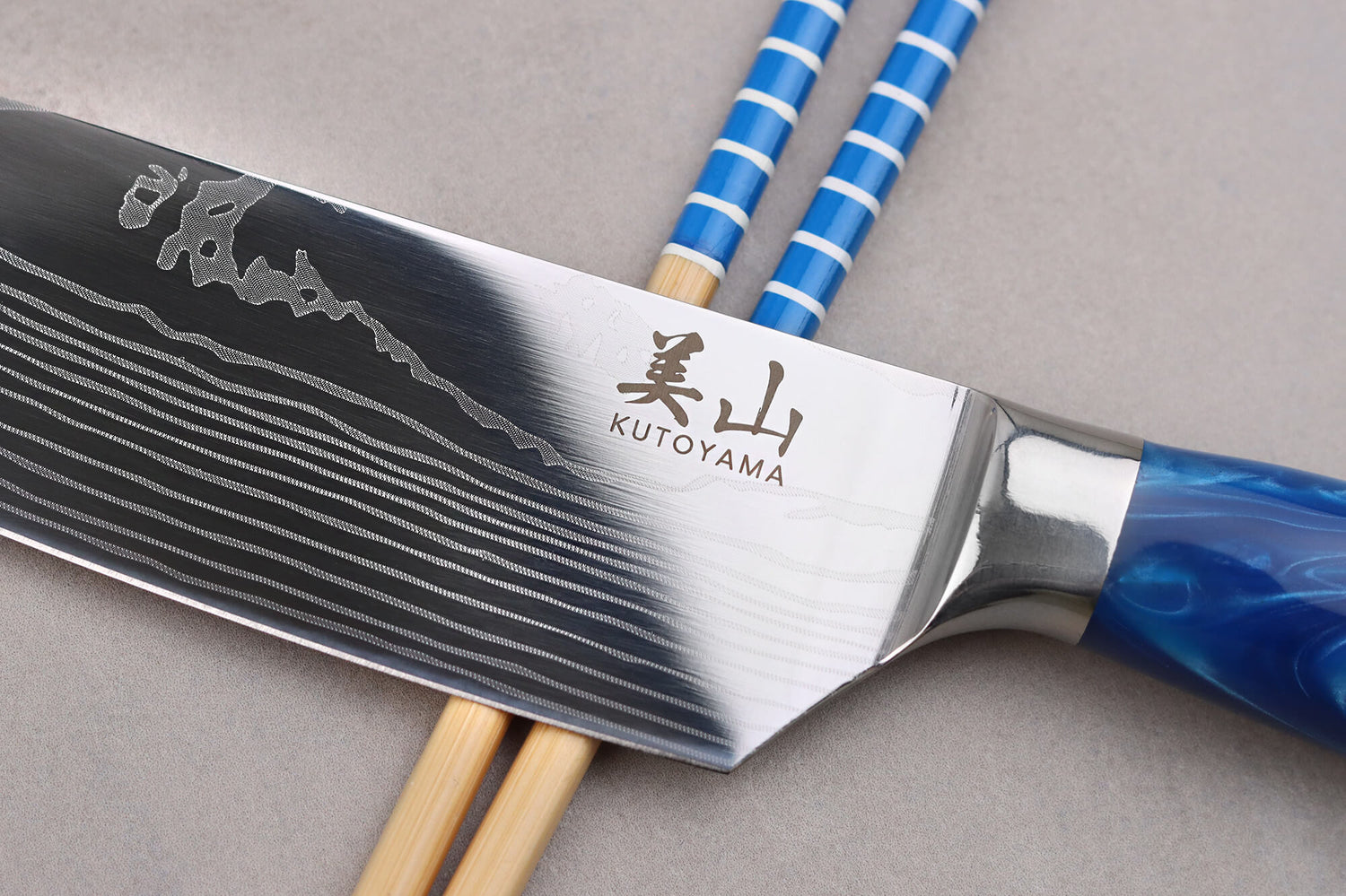 Set de 2 couteaux Kutoyama Blue Wave chef + office