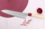Couteau de chef 24cm japonais artisanal Masakage Yuki Shirogami 2