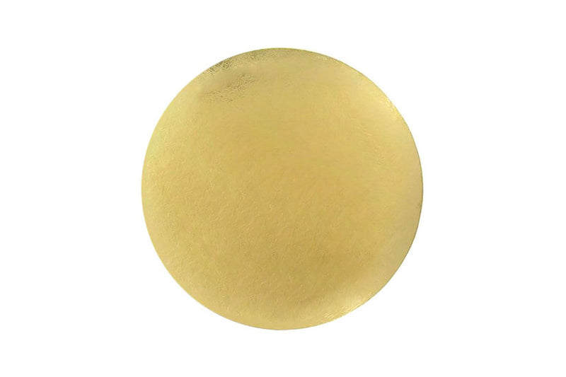 Set de 5 supports à pâtisserie Patisdecor ronds dorés - 20cm