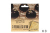Set de 3 feuilles d'or alimentaire Patisdécor 8x8cm