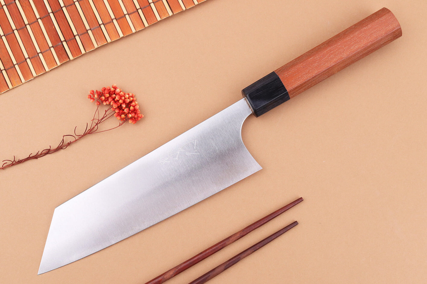 Couteau bunka japonais artisanal Shibata Koutetsu R2 18cm