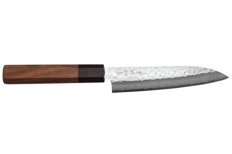 Couteau universel 13,5cm japonais artisanal Makoto Kurosaki VG7 Damas martelé
