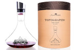 Carafe à vin Alaskan Maker Topographic Aiguille du Midi en verre cristallin
