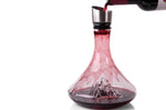 Carafe à vin Alaskan Maker Topographic Mont Everest en verre cristallin