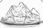 Carafe à vin Alaskan Maker Topographic Mont Everest en verre cristallin