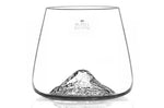 Set de 2 verres à spiritueux Alaskan Maker Topographic Mont Fuji & Denali en verre cristallin