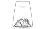 Verre à spiritueux long Alaskan Maker Topographic Aiguille du midi en verre cristallin