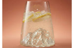 Verre à spiritueux long Alaskan Maker Topographic Mont Blanc en verre cristallin