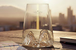 Verre à spiritueux long Alaskan Maker Topographic Grand Canyon en verre cristallin