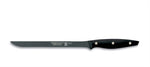Couteau à saumon lame flexible 23cm manche noir M&G