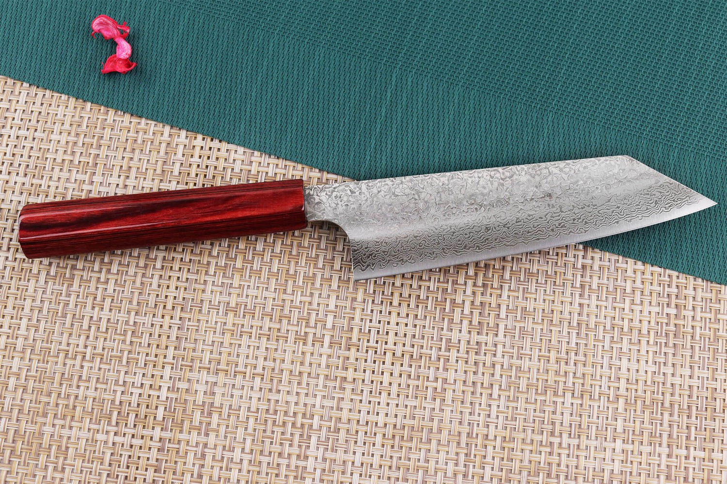 Couteau bunka japonais artisanal Kei Kobayashi SG2 Damascus 17cm
