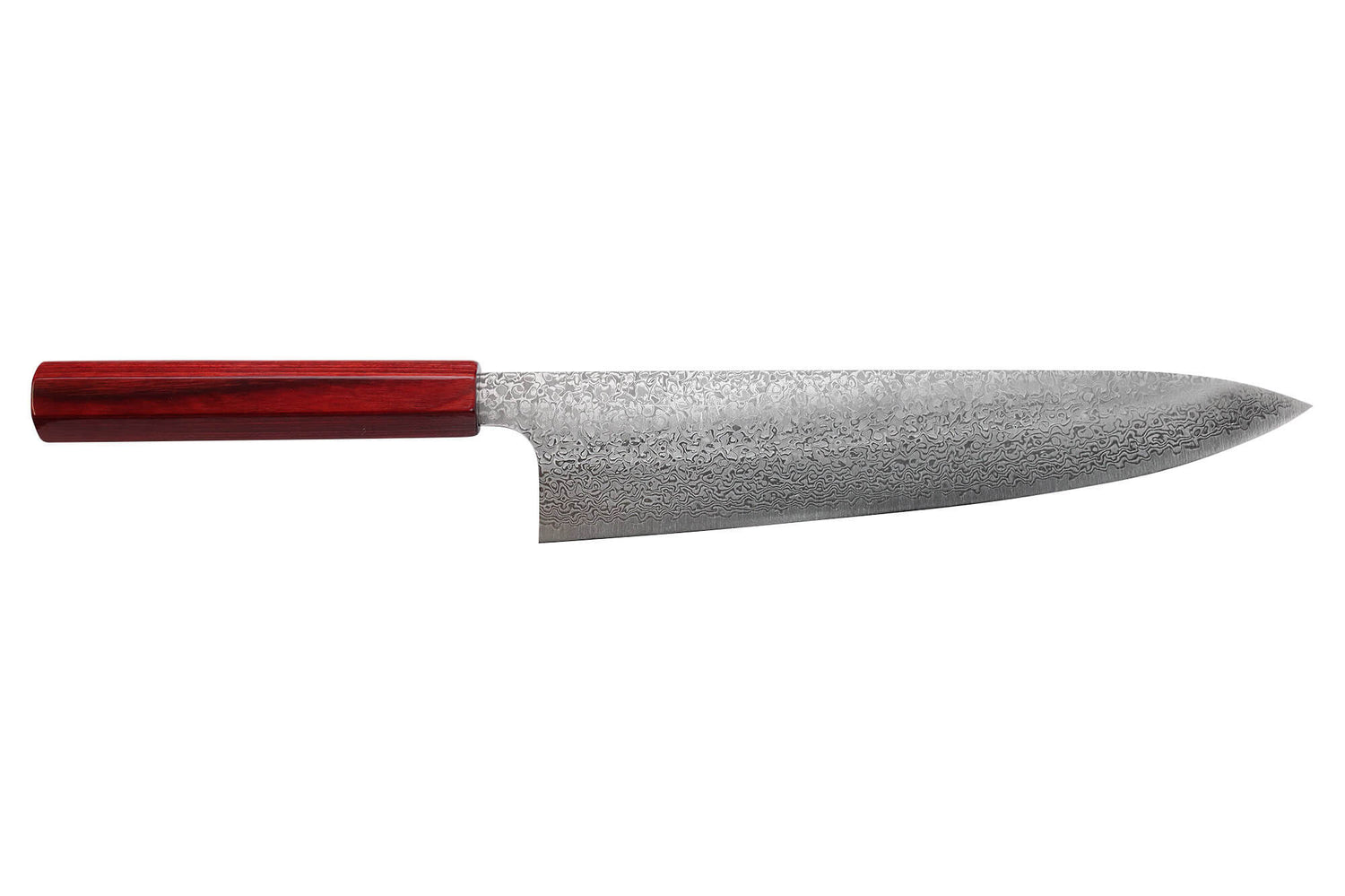 Couteau de chef japonais artisanal Kei Kobayashi SG2 damas 24cm