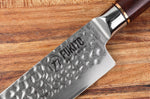 Couteau de chef 20cm Fukito Ébène Damas martelé