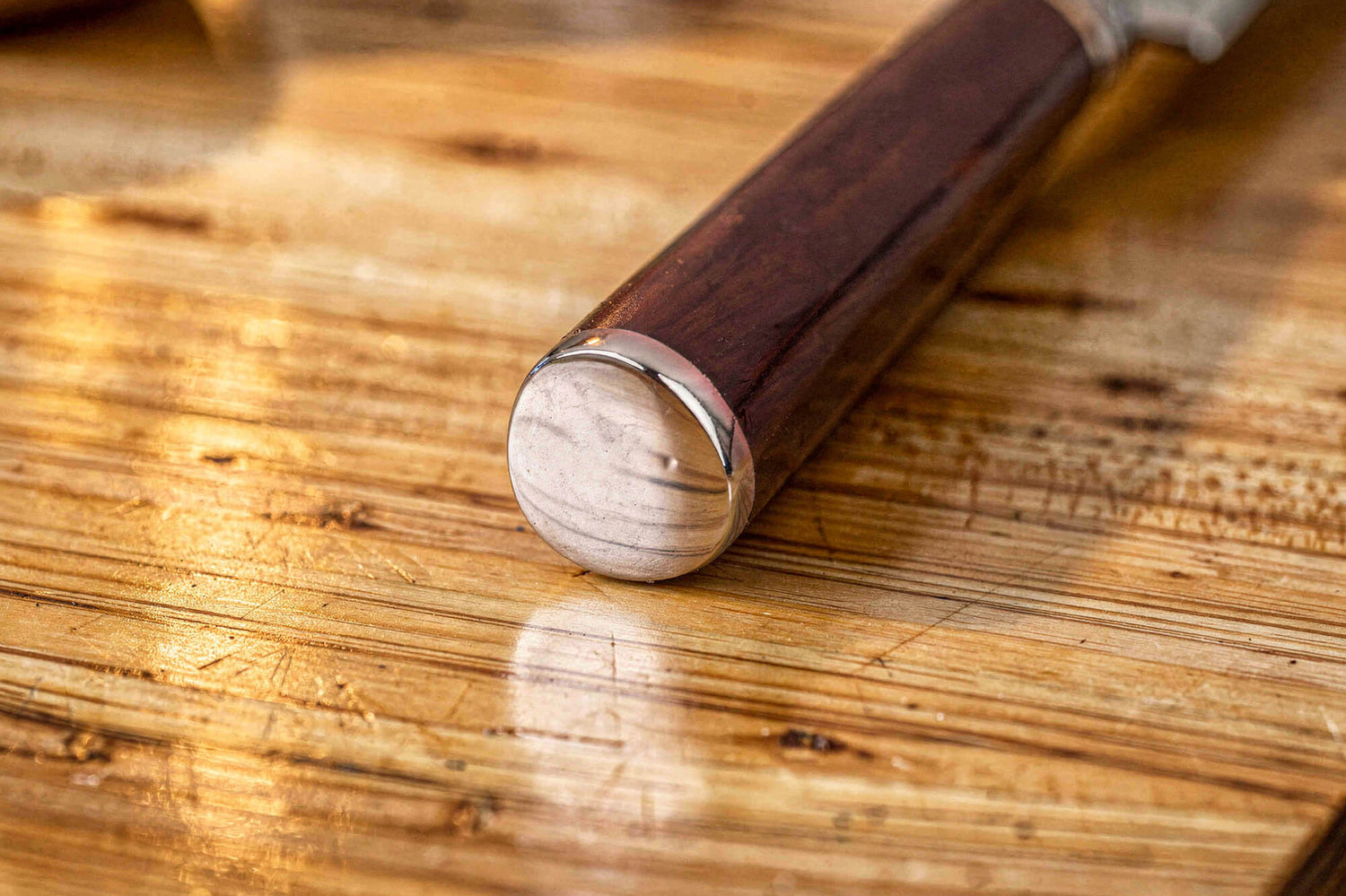 Couteau d'office 9cm Fukito Ébène Damas martelé