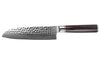 Couteau santoku 17cm Fukito Ébène Damas martelé