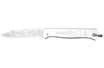 Couteau pliant Douk-Douk lame acier inox manche métal chromé 11cm
