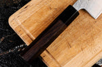Couteau de chef 21cm japonais artisanal Wusaki Kuronawa G3 damas
