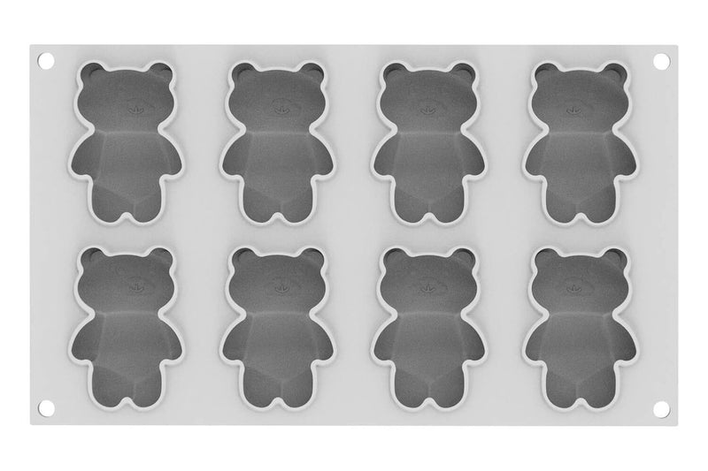 Moule en silicone professionnel Silikomart 300x175mm 8 oursons