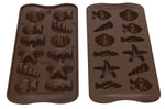 Moule en silicone professionnel Silikomart Easy Choc fritures en chocolat 44x38mm