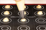Tapis de cuisson Silikomart éclair et choux en silicone professionnel et fibres de verre micro-perforées 30x40cm