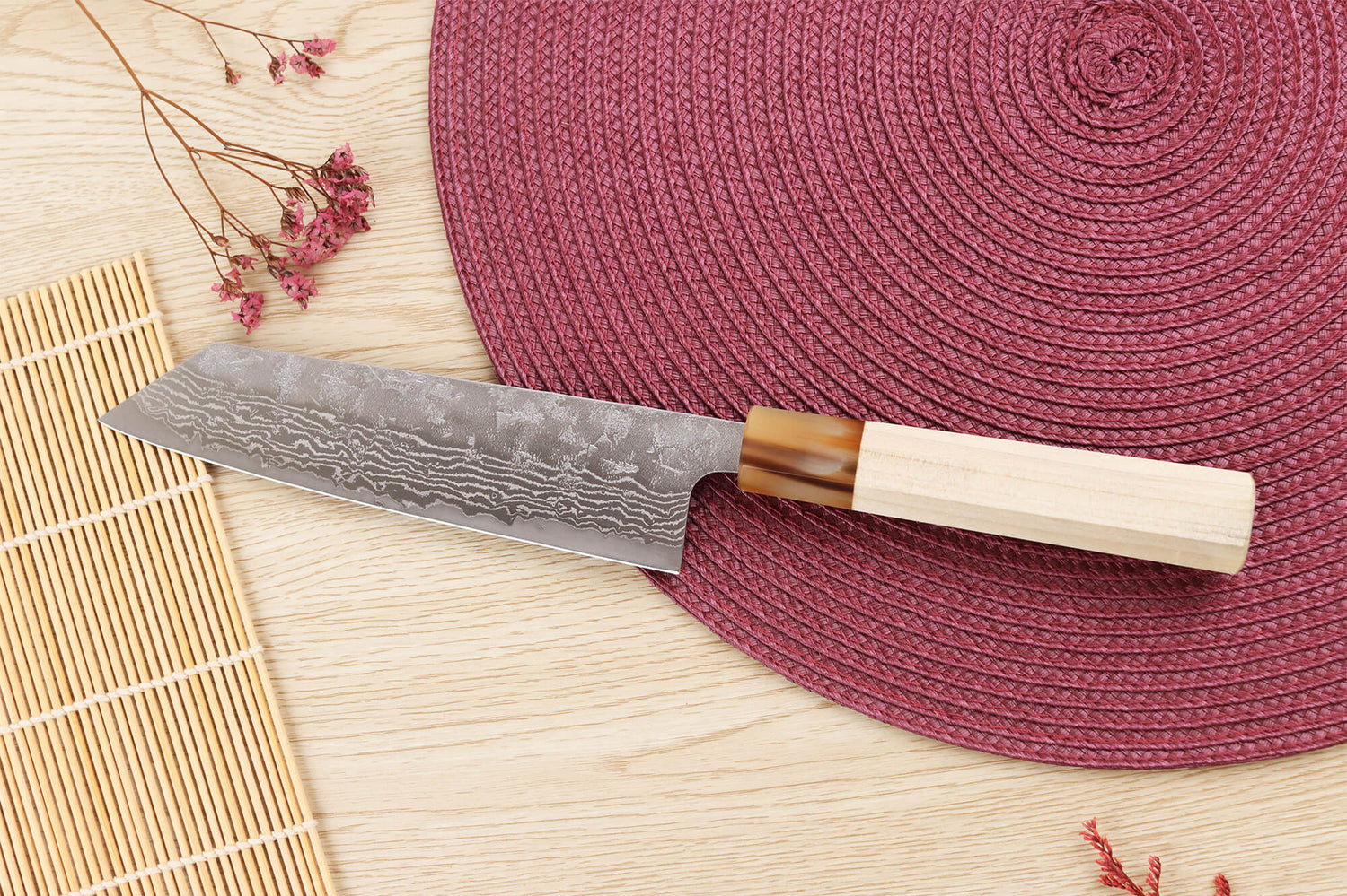 Couteau bunka 17cm japonais artisanal Yuzo Haruto Damas