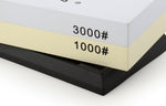 Pierre à aiguiser Chroma double face grains 1000/3000 + socle