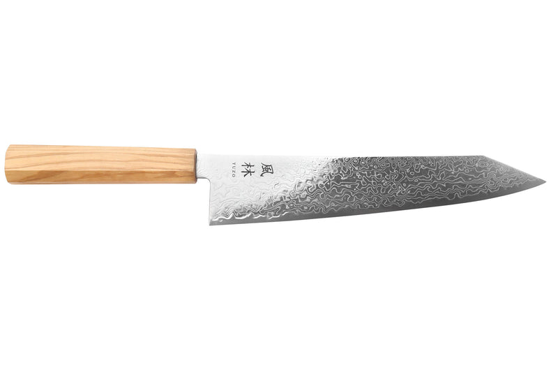 Couteau kiritsuke gyuto 24cm japonais Yuzo Ryuho Damas SG2