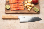 Couteau santoku 18cm japonais Yuzo Ryuho Damas SG2