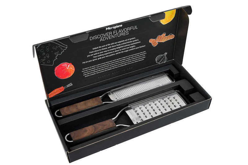 Coffret cadeau Microplane Master râpe zesteur + râpe très gros grains